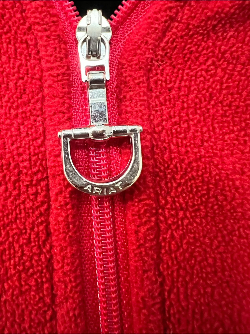 Ariat Women's Red Full-Zip Fleece Utility Jacket Sz S EUC - Picture 9 of 9